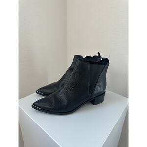 Acne Studios Black Jensen Grain Chelsea Boots Size 38 Black